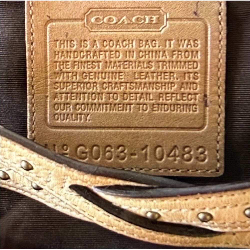 Coach Mia SoHo Large Hobo Patchwork Leather Canvas 2006 EUC - Picture 3 of 6